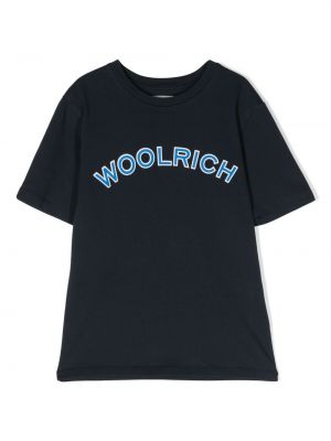 T-shirt för tjejer Woolrich Kids blå