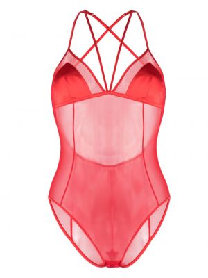Body transparente Dolce & Gabbana roșu