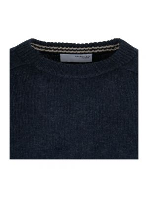Jersey de lana de tela jersey Selected Homme azul