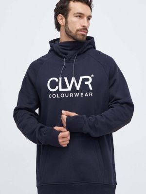 Kapucnis pulóver Colourwear fekete