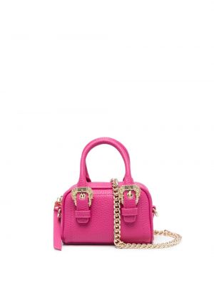 Csatos bevásárlótáska Versace Jeans Couture rózsaszín
