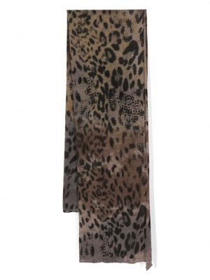 Echarpe à imprimé à imprimé léopard Faliero Sarti