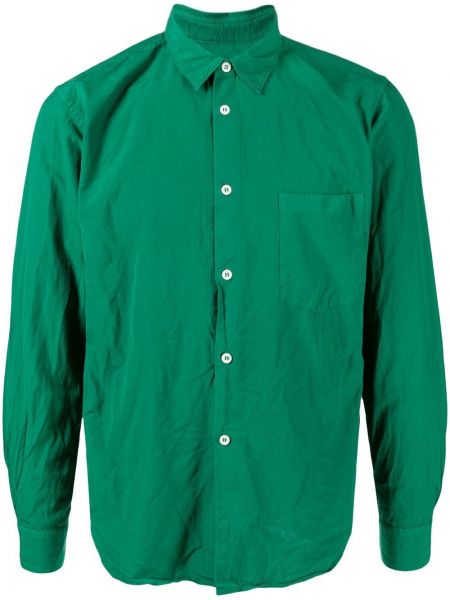Риза с копчета Comme Des Garçons Homme Plus зелено