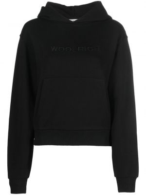 Siuvinėtas džemperis su gobtuvu Woolrich juoda