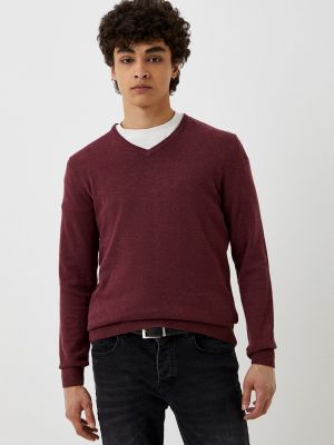 Пуловер Tom Tailor бордовый