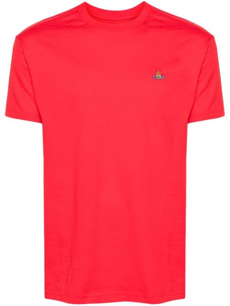 T-shirt brodé Vivienne Westwood rouge