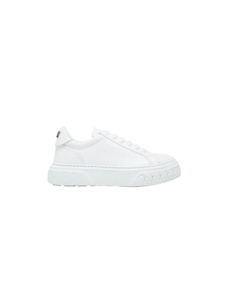 Sneakersy na platformie Casadei białe