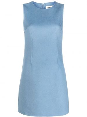 Вълнена коктейлна рокля от филц P.a.r.o.s.h. синьо