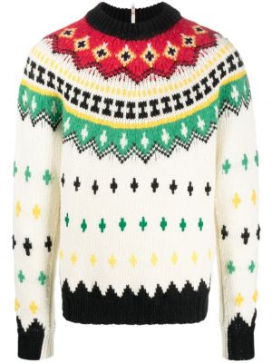 Sweter wełniany Moncler Grenoble biały