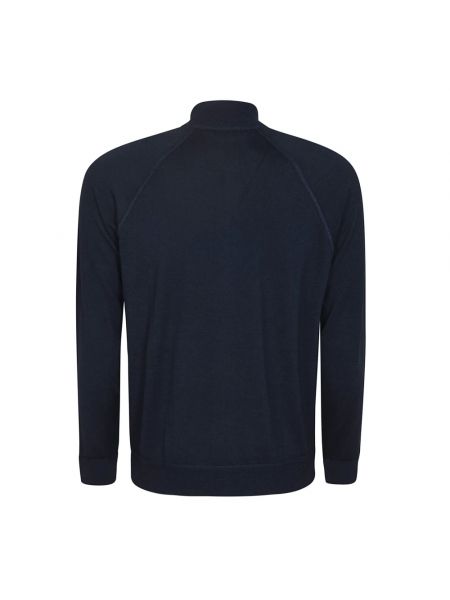 Sweter z wełny merino Drumohr niebieski