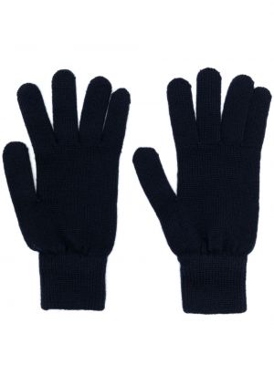 Rękawiczki wełniane w zebrę Paul Smith niebieskie