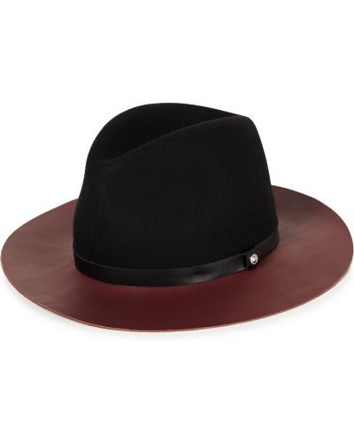 Кожаные шляпа Rag & Bone, черный
