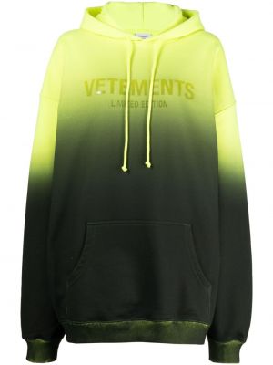 Oversize hoodie mit farbverlauf Vetements
