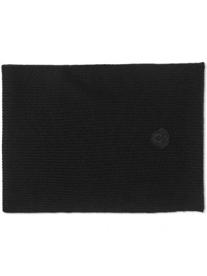Трикотажный шарф Moncler черный