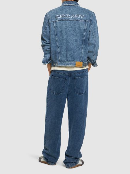 Giacca di jeans di cotone Marant blu