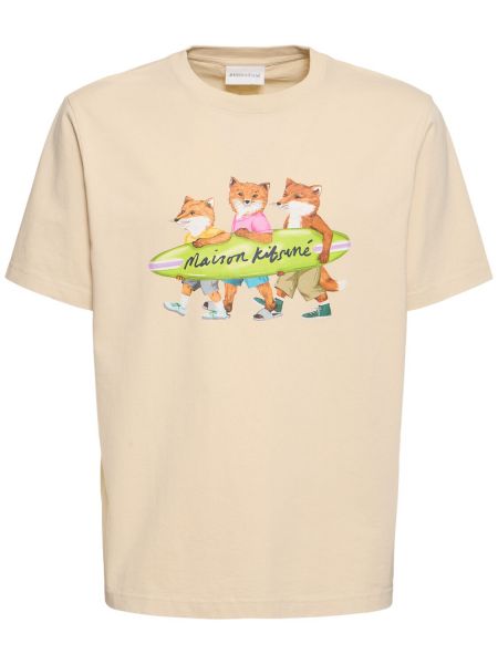 Camiseta de algodón Maison Kitsuné