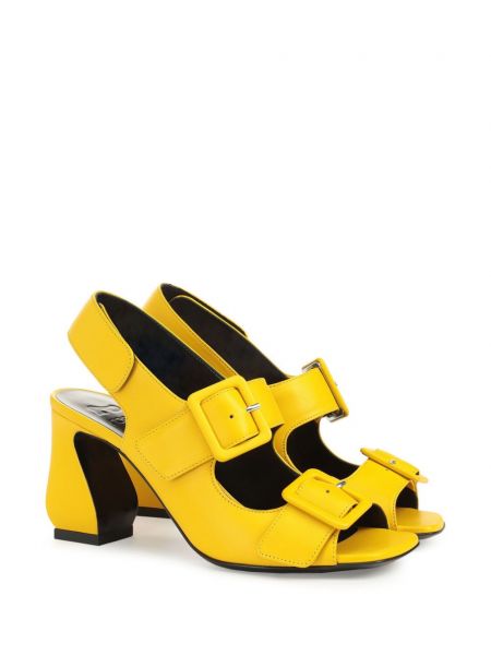 Semišové sandály Sergio Rossi žluté