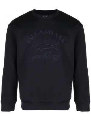 Sweatshirt mit stickerei Paul & Shark blau