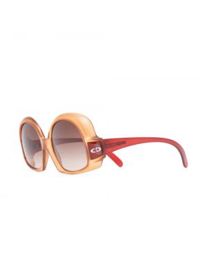 Oversized sluneční brýle Christian Dior oranžové