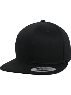 Памучна шапка с козирки Flexfit черно