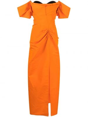 Sukienka Alexander Mcqueen pomarańczowa