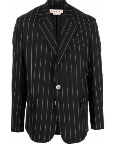 Stribet blazer Marni sort