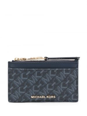 Vlněná kožená peněženka s potiskem Michael Michael Kors