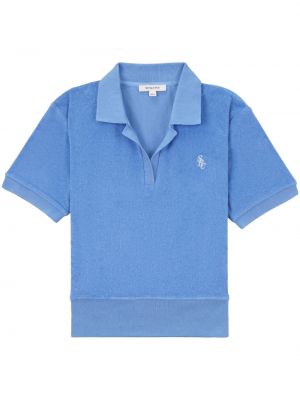 Siuvinėtas polo marškinėliai Sporty & Rich mėlyna