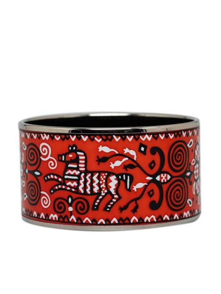 Bracelet à imprimé zèbre Hermès Pre-owned rouge