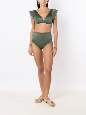 Bikini z dekoltem w serek Brigitte zielony