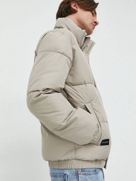 Téli kabát Hollister Co. szürke