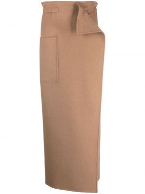 Sijonas su kišenėmis Max Mara Vintage ruda