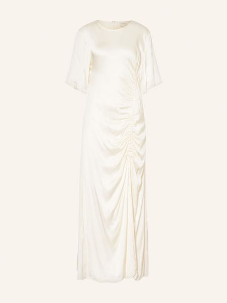 Satynowa sukienka długa Herskind biała