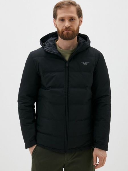 Утепленная демисезонная куртка U.s. Polo Assn. черная
