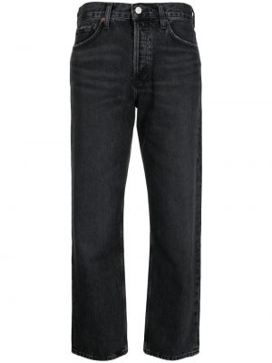 Straight jeans Agolde schwarz