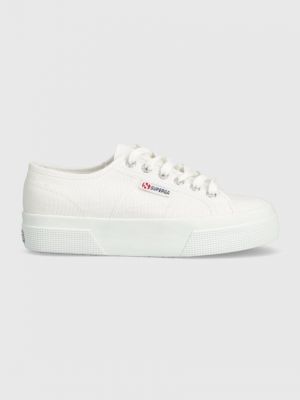 Platform talpú sneakers Superga fehér