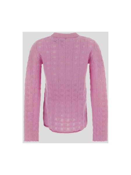 Jersey con bordado de lana de tela jersey Sportmax rosa