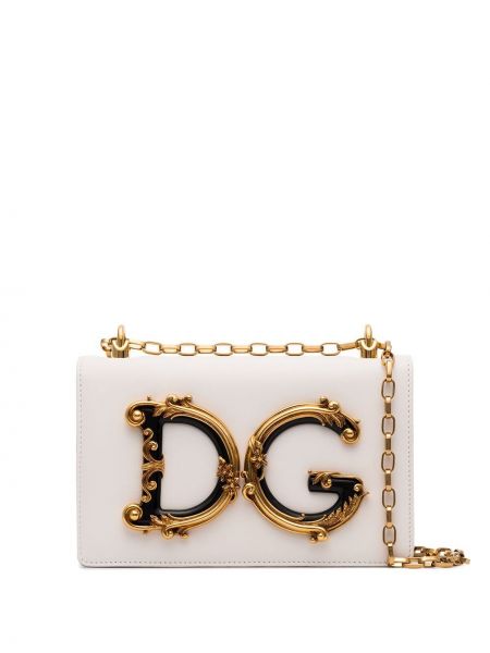 Bolsa de hombro Dolce & Gabbana blanco