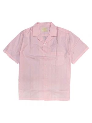 Flanell jacquard hemd Portuguese Flannel pink