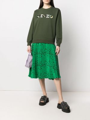 Falda con estampado abstracto Kenzo verde