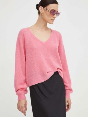Gyapjú pulóver American Vintage rózsaszín