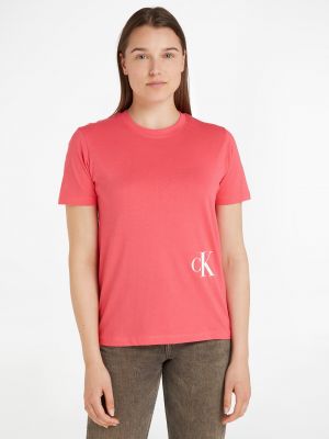 Tričko Calvin Klein Jeans růžové