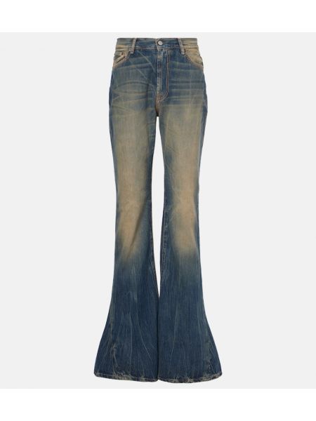 Højtaljet flared jeans Acne Studios blå