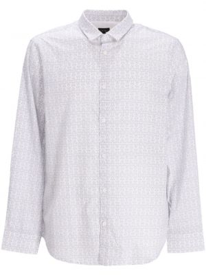 Риза с принт Armani Exchange бяло