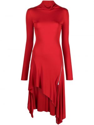 Asymetrické večerné šaty Blumarine červená
