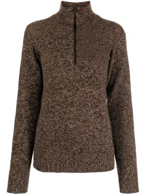 Sweter z kaszmiru Chanel Pre-owned brązowy