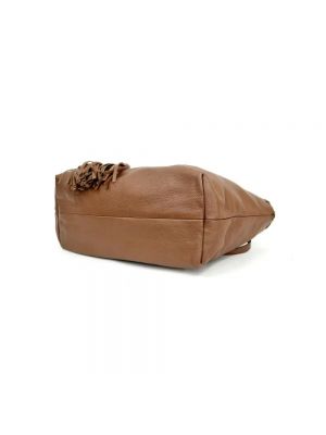 Bolsa de hombro de cuero Gucci Vintage marrón