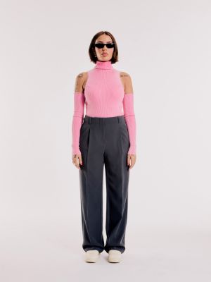 Top in maglia Out Of Orbit rosa