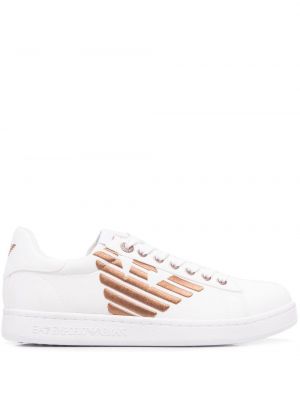 Sneakers με κέντημα Ea7 Emporio Armani λευκό