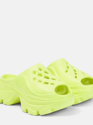 Sandały na platformie Adidas By Stella Mccartney żółte